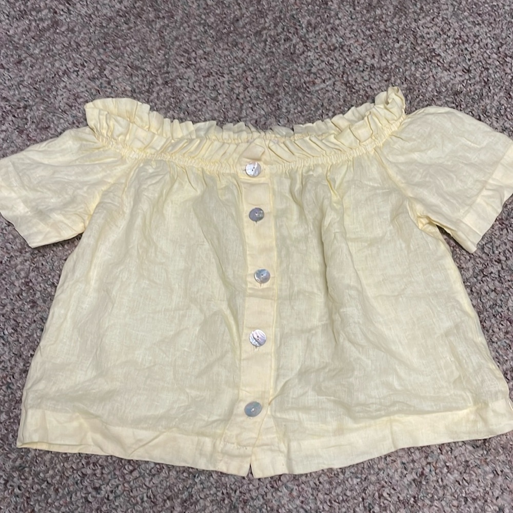 New cloth and stone 100% linen blouse